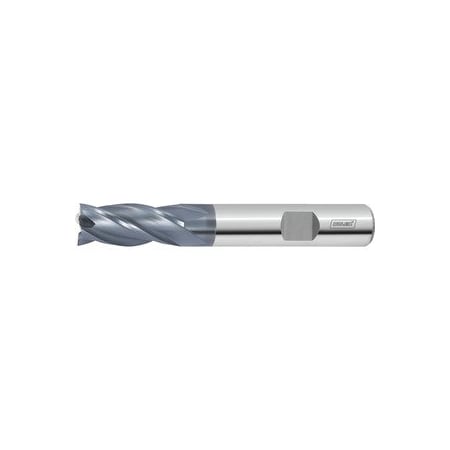 Solid Carbide Square End Mill, 16 Mm, TiAlN Coated